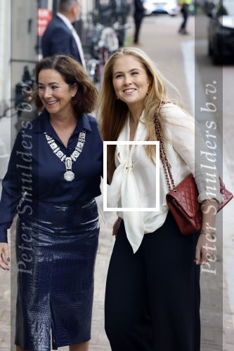 Amsterdam 10 september 2025
Prinses Amalia is uitgenodigd voor een  lunch in de ambtswoning van burgemeester Femke Halsema, waar zij een ontmoeting had met het gemeentebestuur van Amsterdam