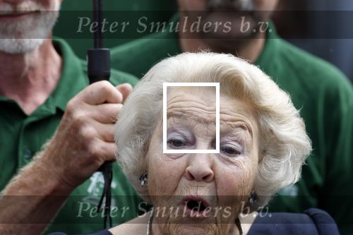 Groesbeek, 12-09-2025 - Hare Koninklijke Hoogheid Prinses Beatrix heropent de gerestaureerde korenmolen De Zuidmolen in Groesbeek. Prinses Beatrix loopt met wandelstok.