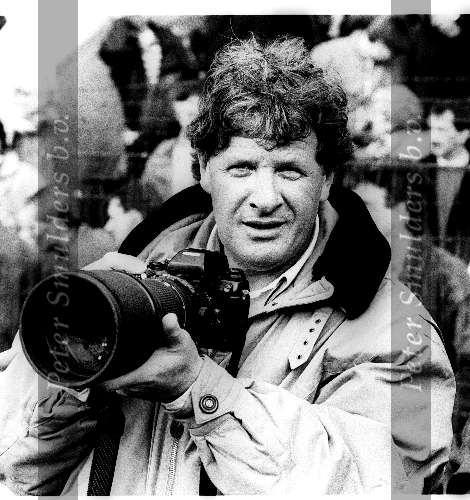 Eindhoven 7 April 1991
Willibrord Frequin als persfotograaf bij PSV