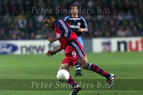 Eindhoven 26 oktober 1999
Wedstrijd in de championsleague tussen PSV-Bayern Munchen, eindstand 2-1
GIOVANE ELBER