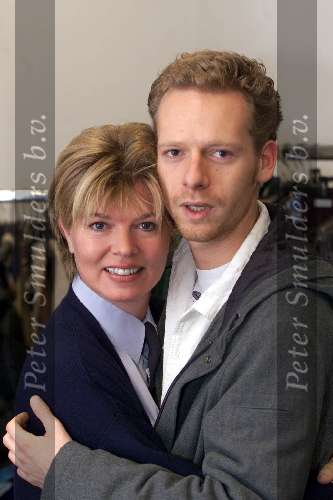 Amsterdam 28 oktober 1999
Opnames van de serie BLAUW BLAUW
Ella v Drumpt en Pim Vet