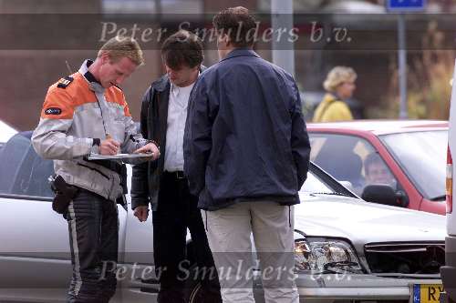 Hilversum 2 oktober 2000
Erik de Zwart na auto ongeluk.