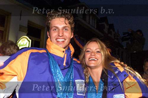Eindhoven, 3 oktober 2000
Huldiging eindhovense sporter die medailles in Sydney hebben gehaald
PIETER V D HOOGENBAND 7 INGE DE BRUIJN