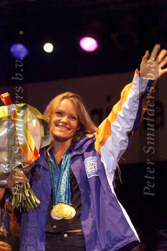 Eindhoven, 3 oktober 2000
Huldiging eindhovense sporter die medailles in Sydney hebben gehaald
INGE DE BRUIJN