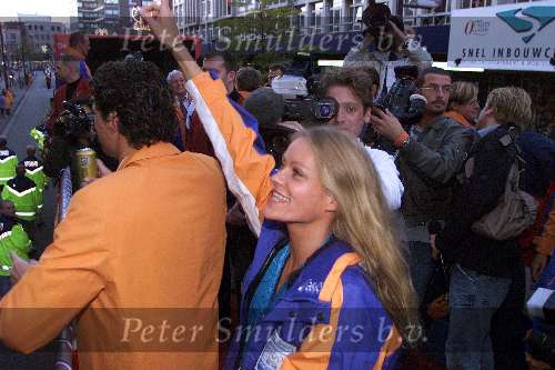 Eindhoven 3 oktober 2000
Huldiging Eindhovense olympische medaillewinnaars
INGE DE BRUIJN