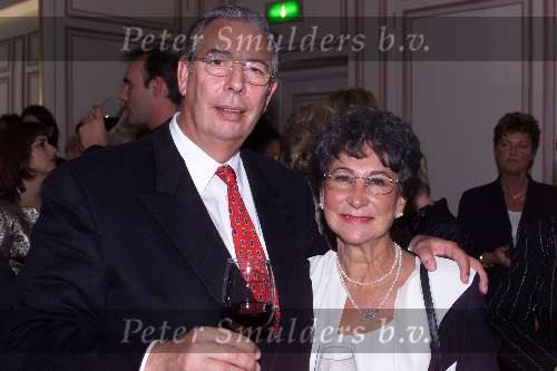 Amsterdam 2 oktober 2000
Modeshow Sheila de Vries in hotel l Europe.
Jacobus Toet met vrouw
