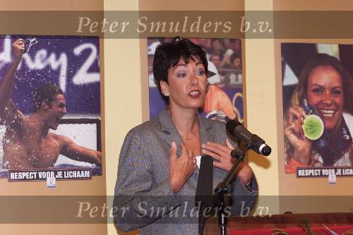 Den Haag 4 oktober 2000
Huldiging van de medaillewinnars  Olympische spelen door Margo Vliegenthart