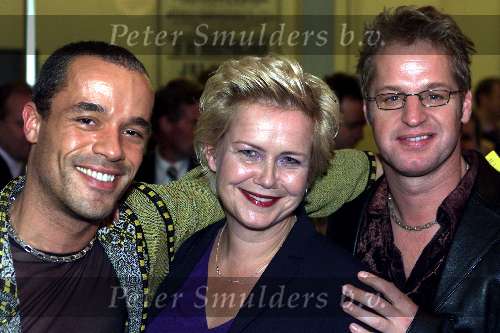 Amsterdam 3 oktober 2000
Premiere RENT
Stanley Burleson Mathilde Santing en Tony Neef