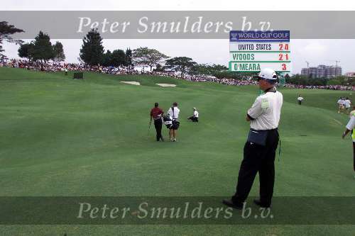 Kuala Lumpur 21 november 1999
Mines Resort golf
WK Golf voor landenteams USA eerste Spanje tweede
TIGER WOODS
Golfen