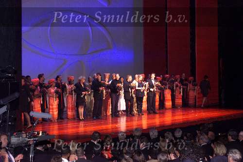 SCHEVENINGEN 21 OKTOBER 2001
PREMIERE van AIDA in het circustheater.
 cast