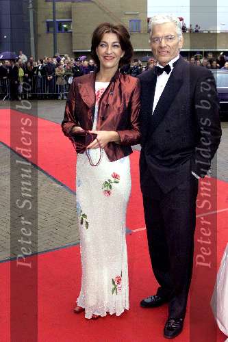 SCHEVENINGEN 21 oktober 2001
Premiere Aida in het circustheater.
Ben Cramer met zijn vrouw