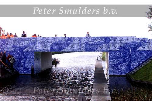 Leeuwarden 10 oktober 2001
Prins Willem Alexander en Maxima bezoeken de provincie Friesland.
brug elfstedentocht