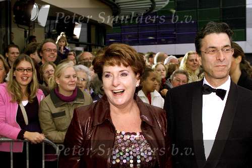 SCHEVENINGEN 21 oktober 2001
Premiere Aida in het circustheater.
Catherine Keyl met vriend
