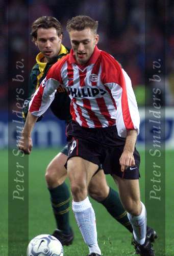 Eindhoven, 24 oktober 2001
5e wedstrijd van PSV in de championsleague tussen PSV-FC Nantes, eindstand 0-0
Dennis Rommedahl
