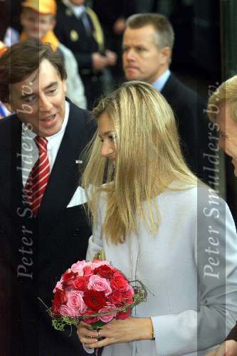 Leeuwarden 10 oktober 2001
Prins Willem Alexander en Maxima bezoeken de provincie Friesland.
Ed Nijpels