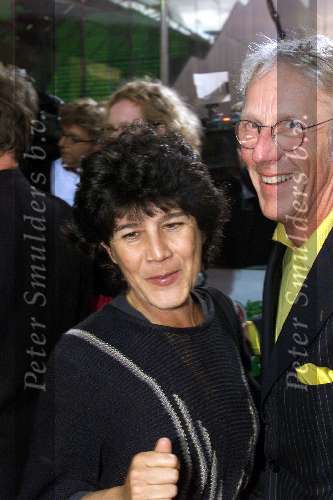Amsterdam 1 oktober 2001
Premiere Discovery of Heaven in Pathe Arena.  
Freek de Jonge met vrouw