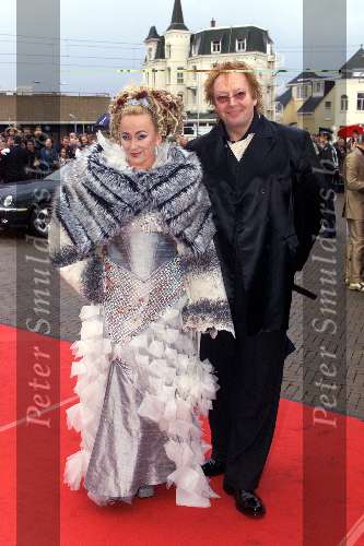 Scheveningen 21 Oktober 2001 Premiere Aida in het circustheater
Karin Bloemen met Jan Aarntzen