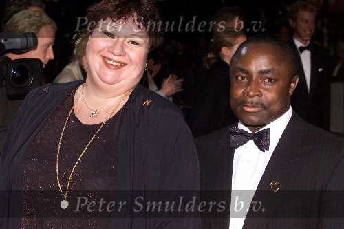Amsterdam 1 Oktober 2001
Premiere Discovery of heaven in de pathe Arena
Marjolein Sligte met man
