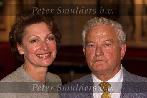 Utrecht 19-08-1999
Uitreiking CD Musical Chicago in Utrecht.
Max Moskowicz met zijn vrouw.