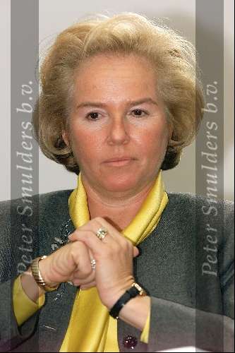 Amsterdam 17 maart 2000, introductie aandelen World Online op de Amsterdamse effectenbeurs.
Nina Brink.