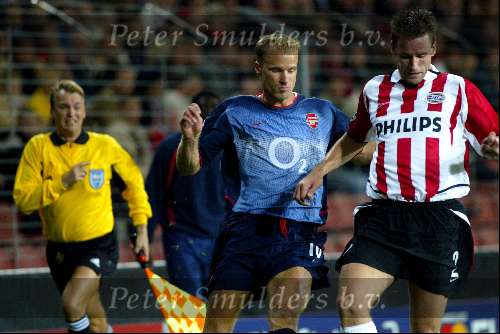 Eindhoven 25 september 2002
PSV-Arsenal 0-4
Dennis Bergkamp en Andre Ooijer