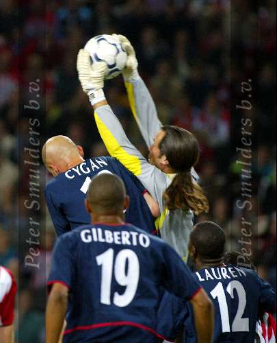 Eindhoven, 25 september 2002
PSV- Asenal FC , tweede wedstrijd in de championsleague
Eindstand 0-4
doelman David Seaman