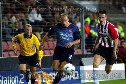 Eindhoven 25 september 2002
PSV-Arsenal 0-4
Dennis Bergkamp en Andre Ooijer