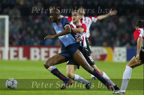 Eindhoven, 25 september 2002
PSV- Asenal FC , tweede wedstrijd in de championsleague
Eindstand 0-4
Dennis Rommedahl