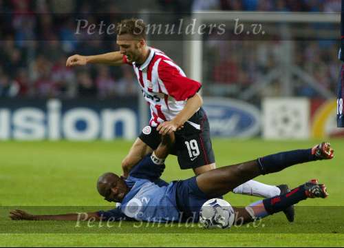 Eindhoven, 25 september 2002
PSV- Asenal FC , tweede wedstrijd in de championsleague
Eindstand 0-4
Dennis rommedahl contra Campbell