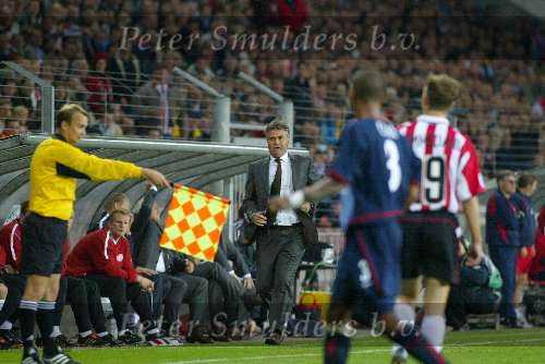 Eindhoven, 25 september 2002
PSV- Asenal FC , tweede wedstrijd in de championsleague
Guus Hiddink