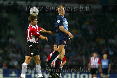 Eindhoven 25 september 2002
PSV-Arsenal 0-4
Dennis Bergkamp en Jan Heintze