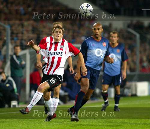 Eindhoven, 25 september 2002
PSV- Asenal FC , tweede wedstrijd in de championsleague
Eindstand 0-4
de ongeluksvogel van de avond Johann Vogel