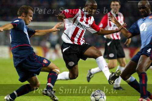Eindhoven, 25 september 2002
PSV- Asenal FC , tweede wedstrijd in de championsleague
Eindstand 0-4
Leandro