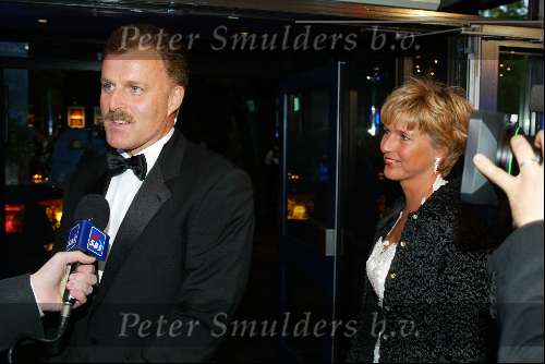 Hilversum 26 september 2002
Acadamy awards  2002 in studio 21
Peter R de Vries met vrouw