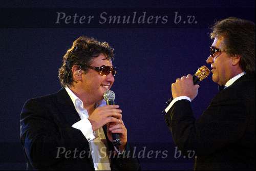 Rotterdam 5 oktober 2002
Rene Froger optreden in AHOY
Rene met Lee Towers