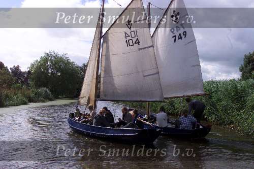 24 juli 2002 boottrip met de sloep van vinkeveen naar Amsterdam
Zeilboten Sloepenroute