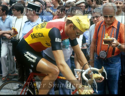 1983 Gerrie Kneteman tijdens de tour de France