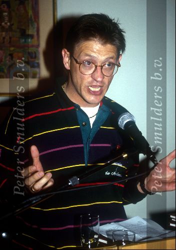 1990 Gerrie Kneteman als PR man bij de PDM Wielerploeg