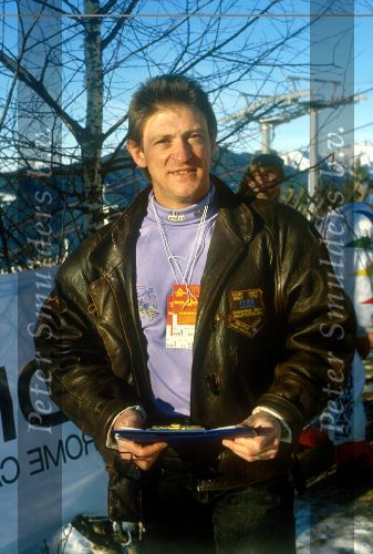 1990 Gerrie Kneteman als PR man voor de PDM wielerploeg