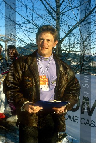 1990 Gerrie Kneteman als PR man voor de PDM wielerploeg