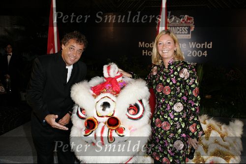 Hong Kong 8 oktober 2004
Princess Model of the world verkiezing.
Aad ouborg en Karin v Kempen