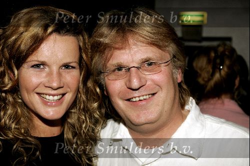Amsterdam 3 oktober 2004
Presentatie sieradenlijn van Maik de Boer.
Annette Barlo met vriend Frank
