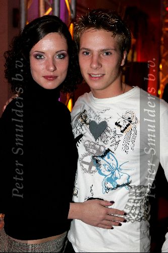 Leiden 25 oktober 2004
Premiere Holiday on ice in Groenoordhallen.
Aukje v Ginneken met Jamie Direkt