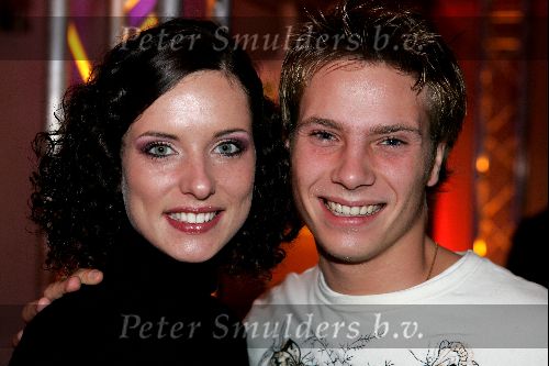 Leiden 25 oktober 2004
Premiere Holiday on ice in Groenoordhallen.
Aukje v Ginneken met Jamie Direkt