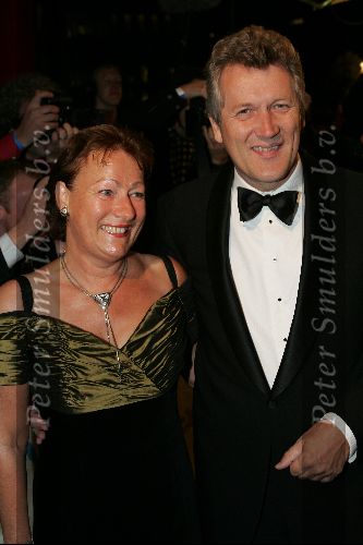 Amsterdam 21 oktober 2004
Uitreiking van de televizierring in HMH.
Dirk Scheringa met vrouw