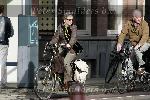 Amsterdam 22 oktober 2004
Fred Oster op fiets met vrouw