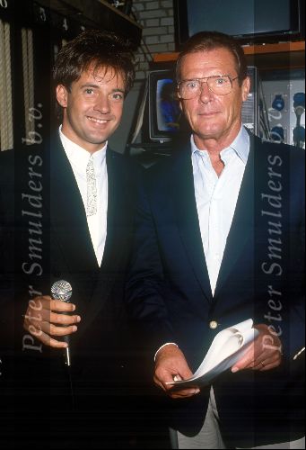 Hilversum, 26 Augustus 1990
Gerard Joling met Roger Moore