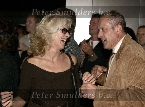 Amsterdam 3 oktober 2004
Presentatie sieradenlijn van Maik de Boer.
Jet v d Meij met vriend