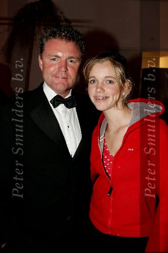 Leiden 25 oktober 2004
Premiere Holiday on ice in Groenoordhallen.
Rene Mioch met dochter