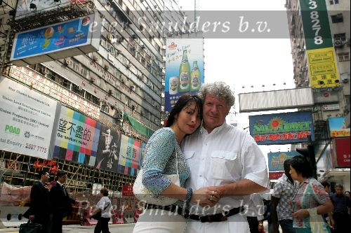 Hong Kong 10 oktober 2004
Princess Model of the world verkiezing.
Willibrord Frequin met Suzanne in Hong Kong